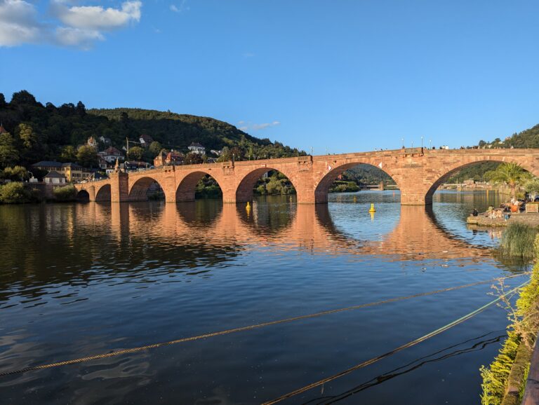 The bridge across the Neckar